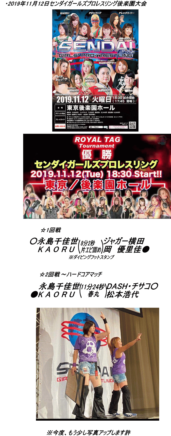 2019年11月12日試合結果 2019年11月12日試合結果