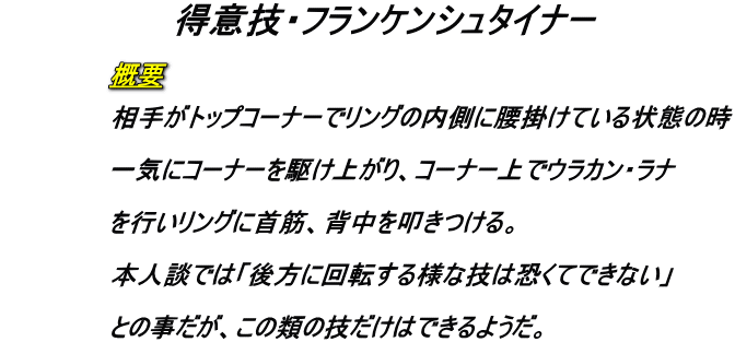 フランケンシュタイナーの概要